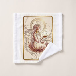 Conjunto De Toalhas Deusa Flor de Lótus Espiritual