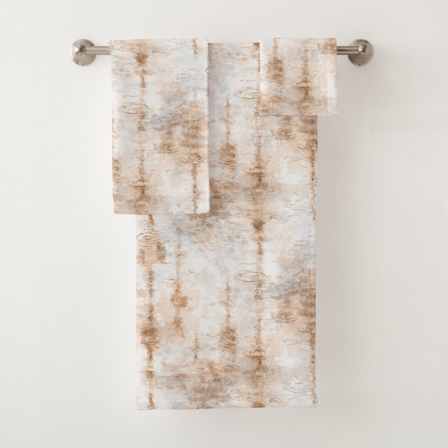 Conjunto De Toalhas Dia Chuvoso Abstrato (Insitu)