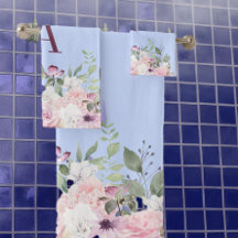 Dia de as mães Bonito Cor-de-Rosa Azul Floral