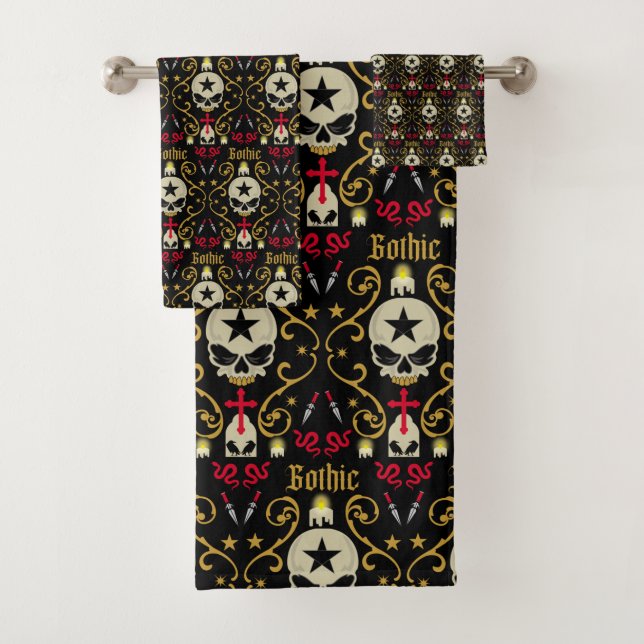 Conjunto De Toalhas Dia do gótico 22 de maio (Insitu)
