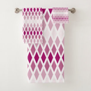 Conjunto De Toalhas Diamante cor-de-rosa Ombre