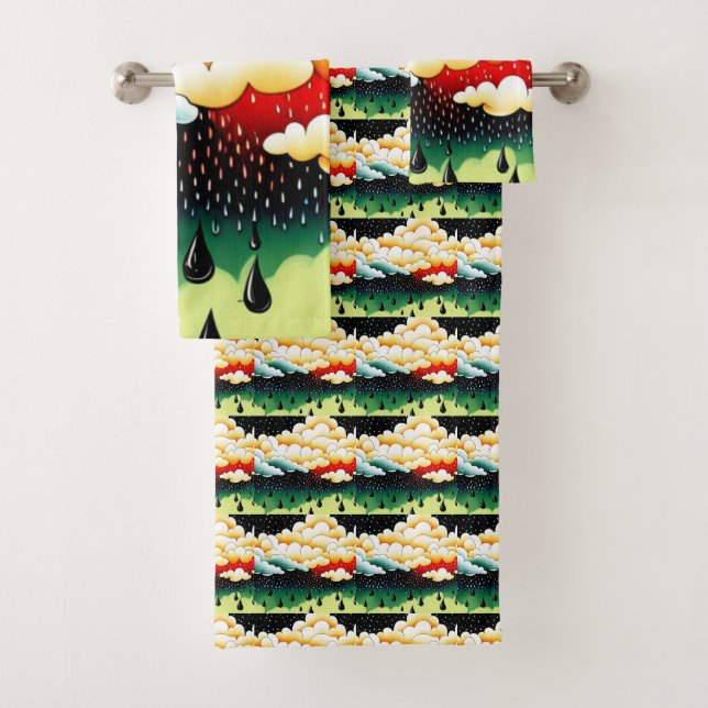 Conjunto De Toalhas Dias de Chuva (Insitu)