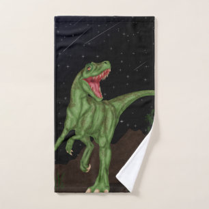 Conjunto De Toalhas Dinossauro - noite pré-histórica