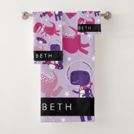 Conjunto De Toalhas Dinossauros Espaciais, Dinossauros Bonitos, Estrel