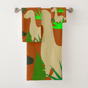 Conjunto De Toalhas Dinossauros na Natureza