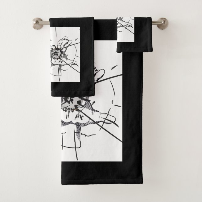 Conjunto De Toalhas Disegni dal fascino sofisticato (Insitu)