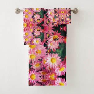 Conjunto De Toalhas Disias Rosa E Abstrato De Abelhas De Bumble
