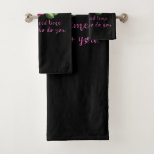 Conjunto De Toalhas Ditos engraçados sobre rosas e amor