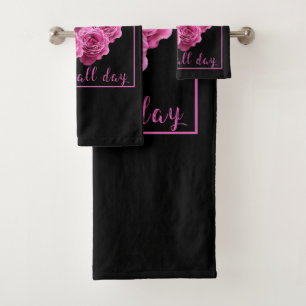 Conjunto De Toalhas Ditos engraçados sobre rosas e amor