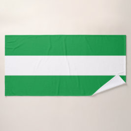 Conjunto De Toalhas Diversão Esportiva Listras Largas Brilhantes Verde
