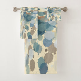 Conjunto De Toalhas Diversão no Verão Spray Oceânico Arte Abstrata 