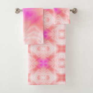 Conjunto De Toalhas Dividir Rosa