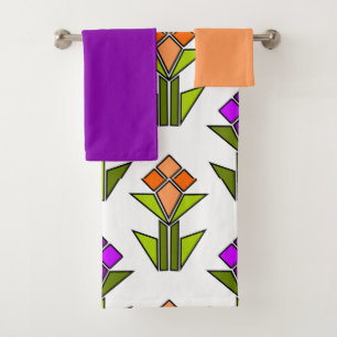 Conjunto de toalhas do banho das tulipas