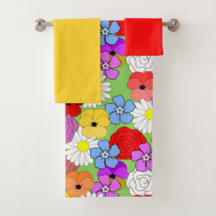 Conjunto de Toalhas do Banho do Jardim Flor