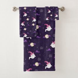 Conjunto de Toalhas do Banho do Tema Halloween