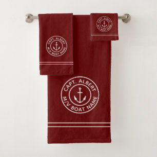 Conjunto de Toalhas do Logotipo Anchor Personaliza