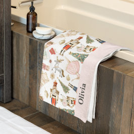 Conjunto de Toalhas do Quebra-Nozes Rosa