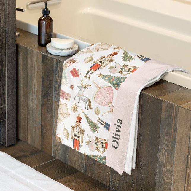 Conjunto de Toalhas do Quebra-Nozes Rosa (Criador carregado)