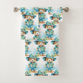 Conjunto de Toalhas do Urso Azul