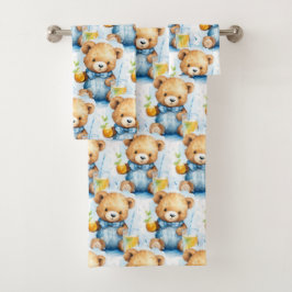 Conjunto de Toalhas do Urso Azul