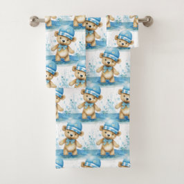 Conjunto de Toalhas do Urso Azul