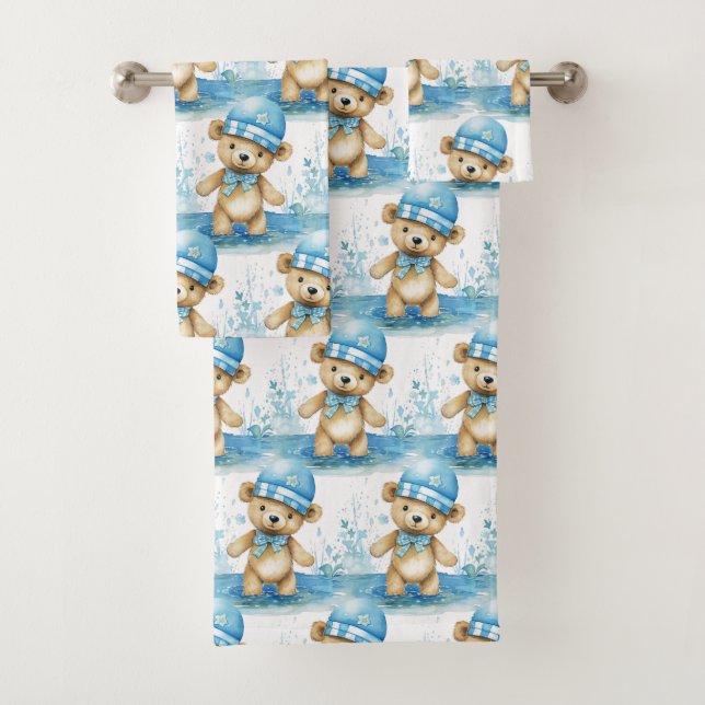 Conjunto de Toalhas do Urso Azul (Insitu)