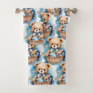 Conjunto de Toalhas do Urso Azul