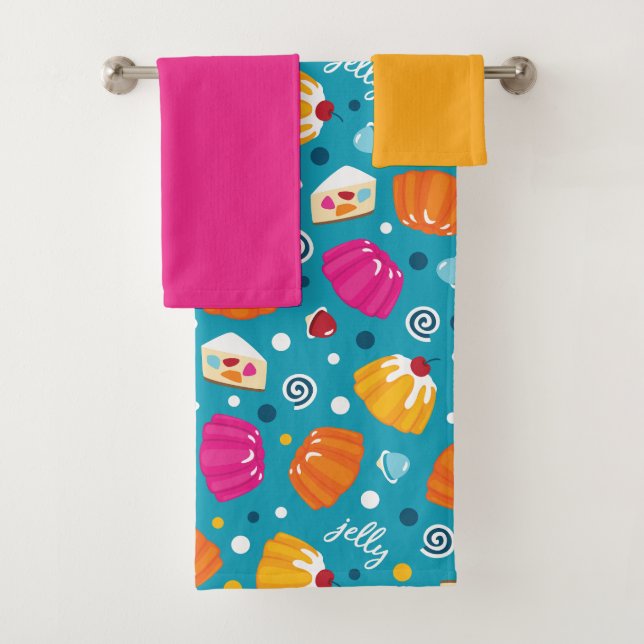 Conjunto De Toalhas Doce Jelly Pattern (Insitu)