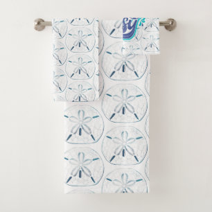 Conjunto De Toalhas Dólar de areia de Aquarela de Praia - Calma