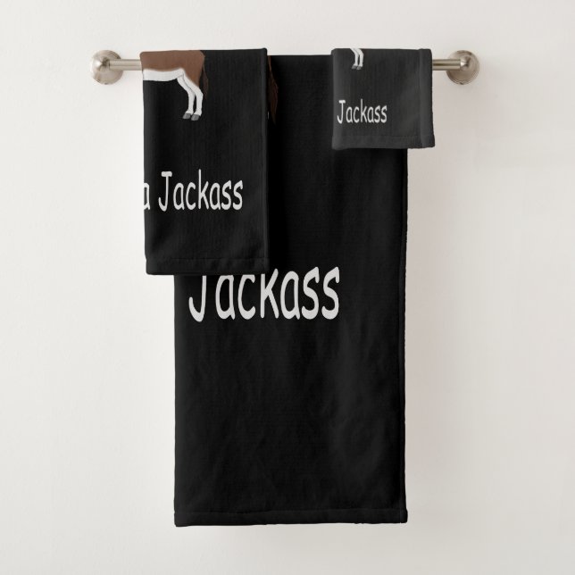 Conjunto De Toalhas Donkey Humor (Insitu)