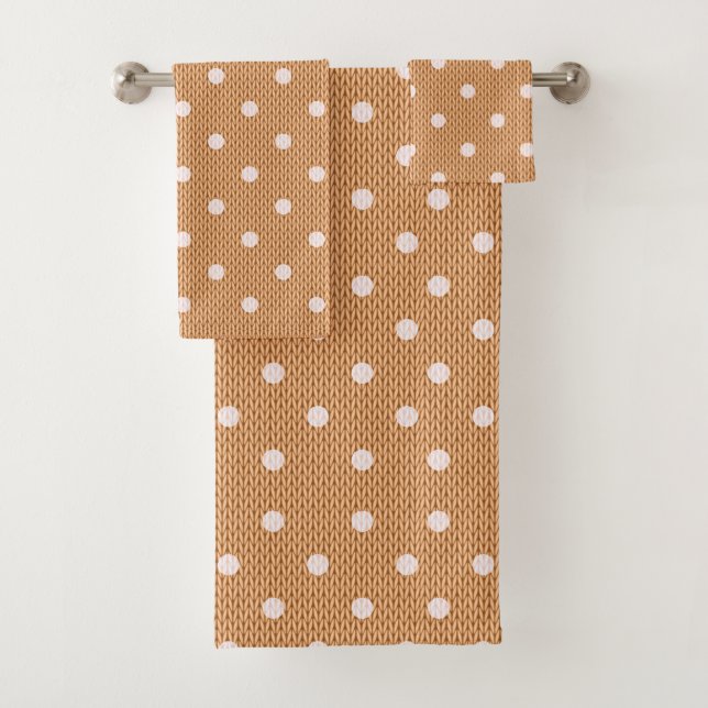 Conjunto De Toalhas Dotty Delight Orange (Insitu)
