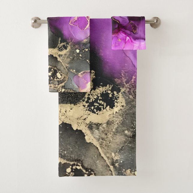 Conjunto de toalhas Douradas cor-de-rosa Celestial (Insitu)