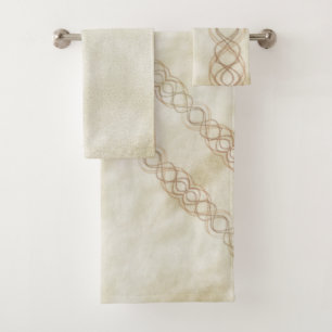 Conjunto De Toalhas Dourado