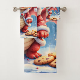 Conjunto De Toalhas Dragão de Natal, muito fofo para prender,