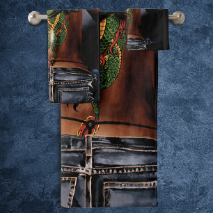 Conjunto De Toalhas Dragon Tattoo Woma