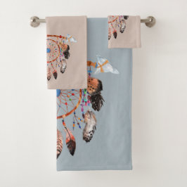 Conjunto De Toalhas Dreamcatcher Índio do Sudoeste