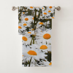 Conjunto De Toalhas Dreamy Summer Field of Oxeye Daisies