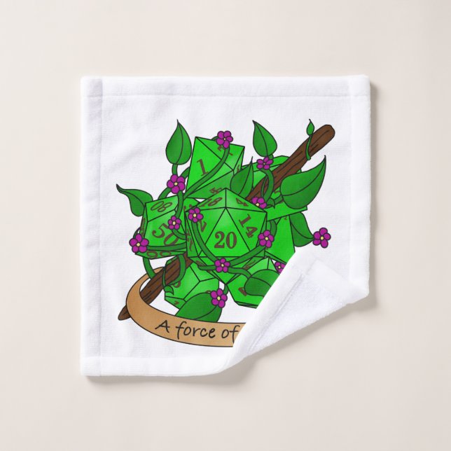 Conjunto De Toalhas Druid Dice Design (Pano de lavar)
