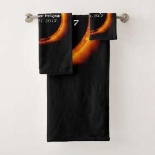 Conjunto De Toalhas Eclipse Solar Total 2017