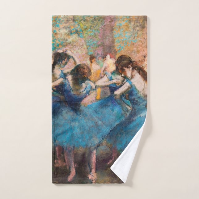 Conjunto De Toalhas Edgar Degas - Dançarinas em azul (Toalha de mão)