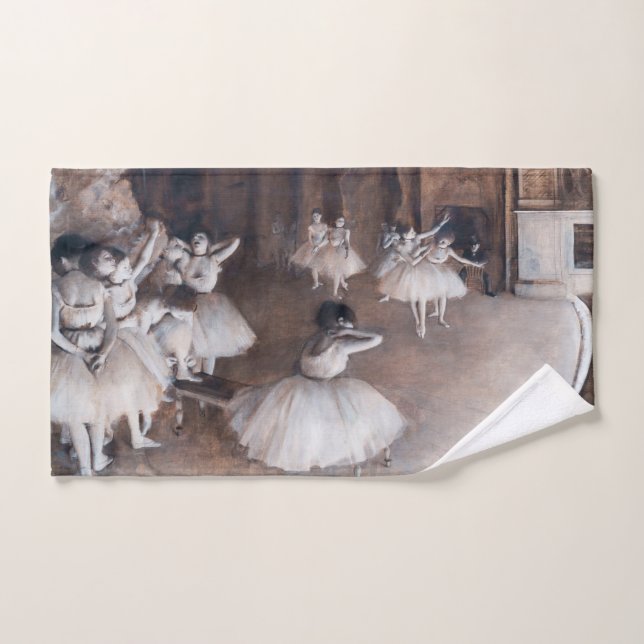 Conjunto De Toalhas Edgar Degas - Ensaio de Balés no Palco (Toalha de mão)