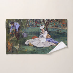 Conjunto De Toalhas Edouard Manet - A família Monet em seu jardim