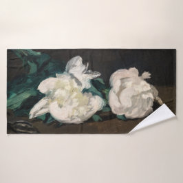 Conjunto De Toalhas Edouard Manet - Ramo de Peônias Brancas, Tesoura d