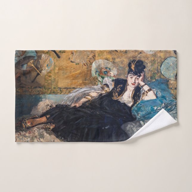 Conjunto De Toalhas Edouard Manet - Senhora com ventiladores (Toalha de mão)
