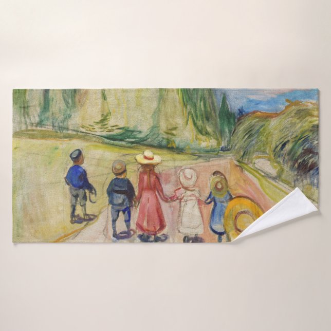 Conjunto De Toalhas Edvard Munch - A Floresta de Fairytale (Toalha de Banho)