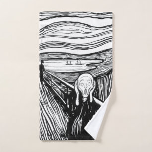 Conjunto De Toalhas Edvard Munch - A litografia do Gritar