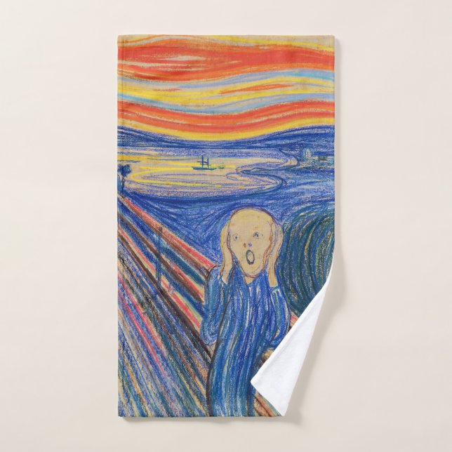 Conjunto De Toalhas Edvard Munch - O Gritar 1895 (Toalha de mão)