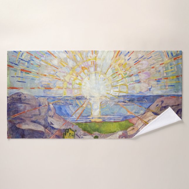 Conjunto De Toalhas Edvard Munch - O Sol 1911 (Toalha de Banho)