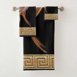 Conjunto De Toalhas Elagabalus Imperador Romano Hollywood Regency