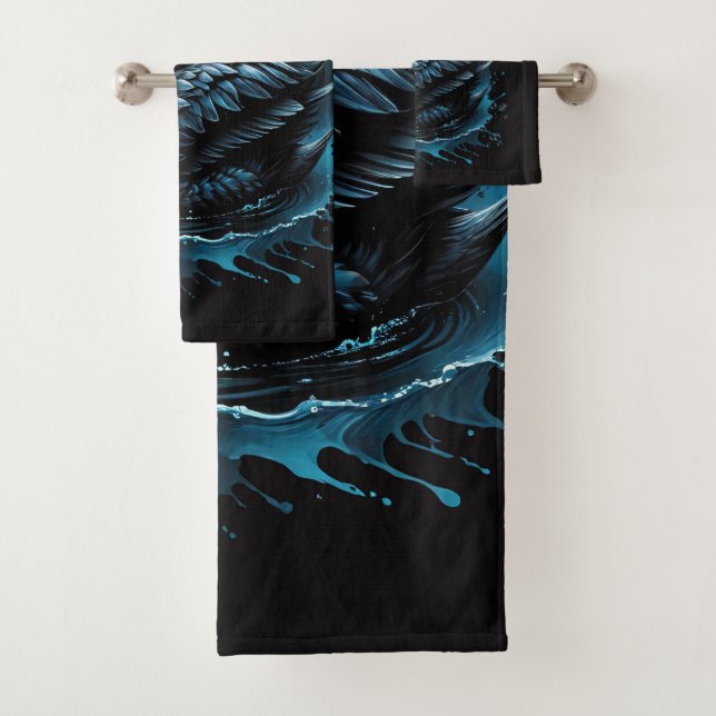 Conjunto De Toalhas Elegância em movimento, o cisne negro, (Insitu)